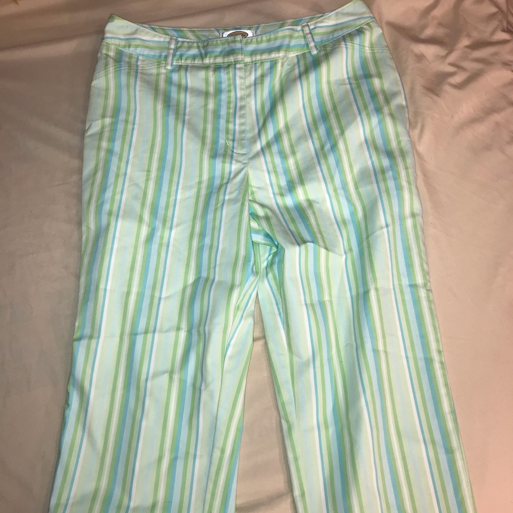 Talbots striped pants size